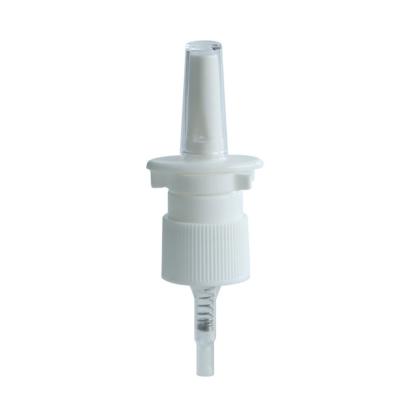 China Spill No 18/410 18/415 20/410 20/415 White Empty Medicine Fine Mist PP Nasal Sprayer Pump Syringe For Glass Bottle for sale