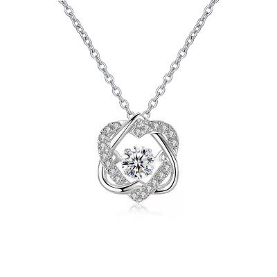 China Vintage Custom Fashion Fine Jewelry Personalized Moissanite Stone Necklaces For Women for sale