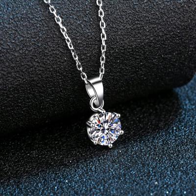 China Fashionable Female Moissanite Necklaces Women Astrology Choker Sign Necklace Pendants Elegant Chain Jewelry Men Star Gift 925 Silver for sale