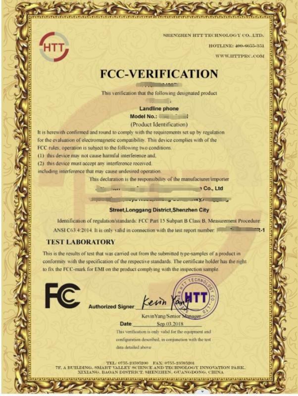 FCC - Shenzhen Hong Mao Da Plastic & Hardware Co., Ltd.