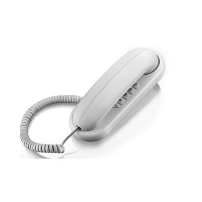 China Home / Office / Business Factory Cheap Single Line Fixed Phone Hotel Landline Hand Tethered Phone Set Balance Home Wall-Mountable White Line Tethered Telephones for sale