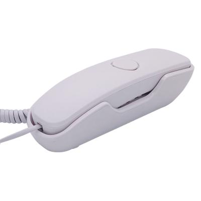 China Home/Office/Business Trimline Wall Mountable Ringback Slim Shape Analog Single Line Attached Telephones Trim Line Telephone For Hotel for sale