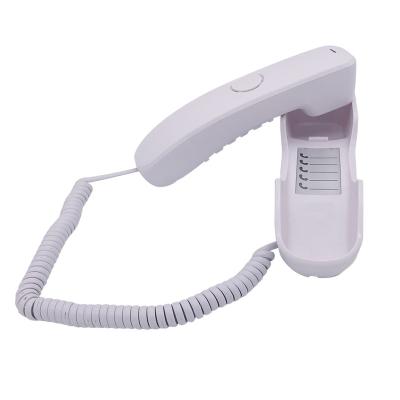 China Home/Office/Business Phone Mini Hotel Home Corded Landline Fixed White Backlit Line Wall-mountable Analog Phone Keypad Balance Phone With CE for sale