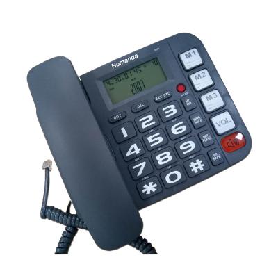 China Big Button Telephone Speakerphone Attached Telephone Large Button Visually Impaired Telephone Top Dialer With Caller Display for sale