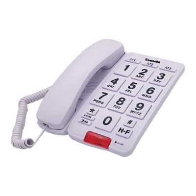 China Home/Office/Senior Communication Tethered Telephones Elder Big Button Phone Dialer Top Cord Telephone For Seniors for sale