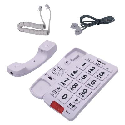 China Home/Office/Senior Speaker IC Handfree Attached Landline Landline Telephone Elderly Phone Big Button Top Phone Dialer for sale