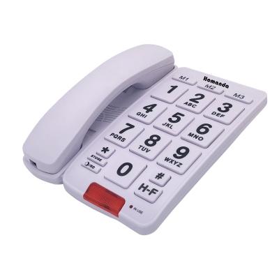 China Home/Office/Elder Big Button Big Button Land Line Dialer Telephone Home Top Wall Mounted Basic Telephone for Elderly for sale