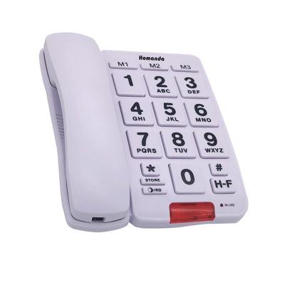 China Large Model Clear Home/Office/Senior Tethered Landline Analog Fixed Landline Big Button Phones For Old Elders People House Phone for sale