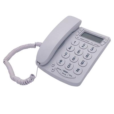 China Home / Office / Business Speakerphone Two Way Analog Landline Telephone Call ID Attached Line 2 Big Button Landline Attached Telephones for sale