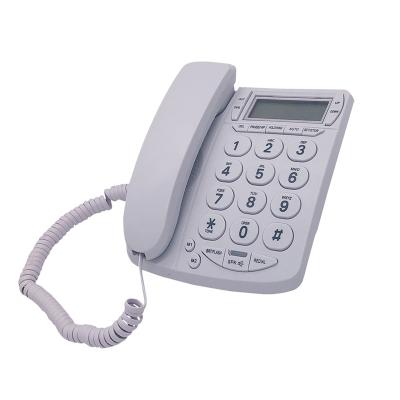 China Home/Office/Business Display Attached Landline Phone Top Basic Dialer Button Phone Large With Memory Keys For Seniors for sale