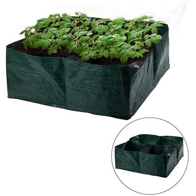 China Durable hot sale garden vegetable planting quadrilateral trellis bags environmental protection pe fabric grow bags for sale