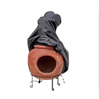 China Garden Fireplace Protective Cover Yard Waterproof Outdoor Fireplace Patio Oxford Cloth Dustproof Cover for sale