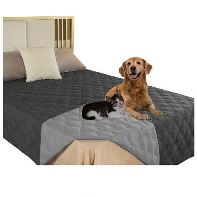 China 2023 Hot Sale Waterproof Bed Cover Pet Bed Cover Reusable Double Layer Dog Cover Furniture Bedspread for sale