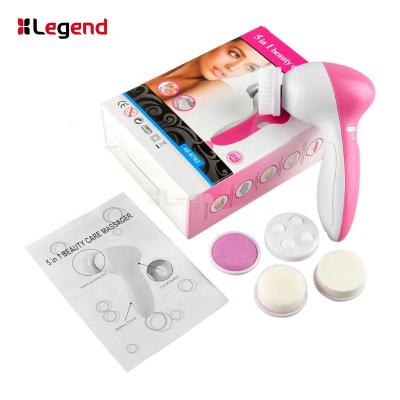 China For commercial & Home Use 5 in 1 Multifunctional Beauty Care Massage Electric Facial Cleansing Brush, Skin Care Face Massager for sale