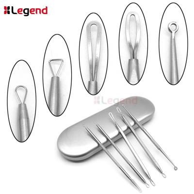 China Acne Treatment 5 Pcs/Set Stainless Beauty Face Cleanser Cleanser Face Cleanser Acne Blackhead Spot Remover Acne Blackhead Spot Removal Needles Pimple Care Tools for sale