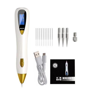 China Blood Vessel Skin Care Laser Mole Tattoo Freckle Removal Pen LCD Display Field Mole Removing Wart Corns Dark Spot Remover for sale