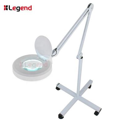 China Adjustable Stand 5x LED Facial Steamer With Lamp Magnifying Adjustable Stand For Nail Beauty Salon for sale