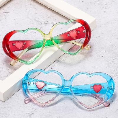 China PC Fashion Women Gift Glasses Heart Shape Sunglasses Heart Effect Diffraction Love Glass Special Heart Shape Blue Light Blocking for sale