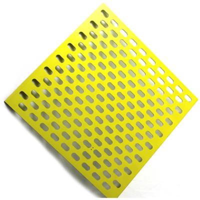 China Durable Colorful PVC Coated Perforated Steel Mesh Thin Thickness for sale