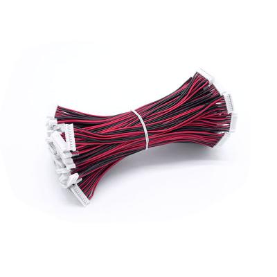 China Direct cable PVC red and black terminal harness tin plate red and black 2P single head wire home appliance factory supply XH2.54 terminal for sale