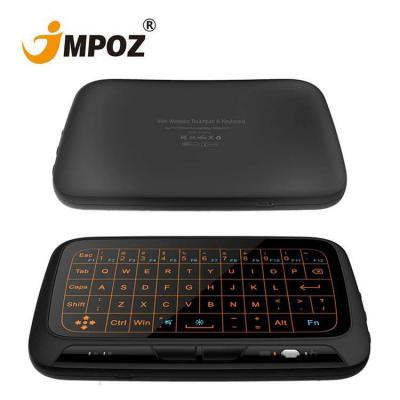 China Big Mini 2.4GHz Mini Wireless Touchpad Full-screen Backlit QWERTY Keyboard Remote Control Fly Air Mouse Backlight for sale