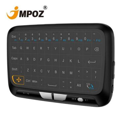 China Full Screen Computer Mini Wireless Keyboard 2.4Ghz Fly Air Mouse Combos Touchpad Remote Control for sale