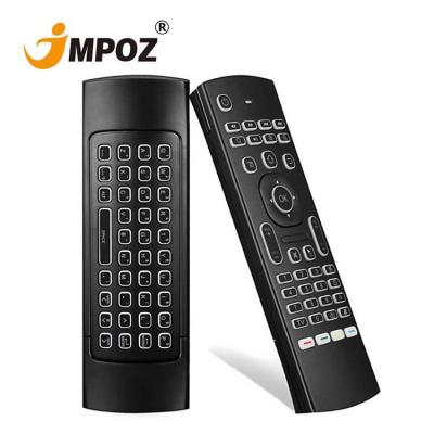 China Mini Backlight MX3 Mini Keyboard 2.4G Remote Control IR Wireless Radio Learning Fly Air Backlit Mouse for sale