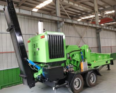 China Garment Shops Forestry Machinery Wood Chipper Machine / Mobile Diesel Wood Chipper For Sale for sale