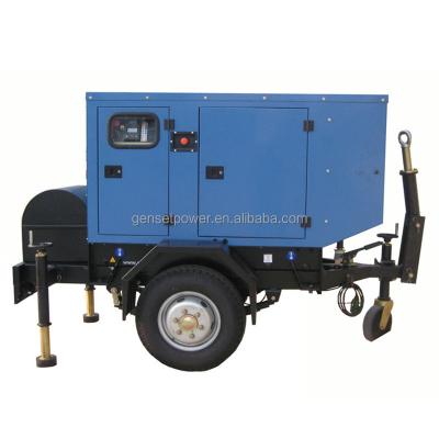 China Mobile Silent Trailer 100kva Diesel Generator With 6bt5.9 Cummins Engine GNR for sale