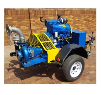 China Factory Price Drinking Water Treatment Trailer Mounted Agricultural Irrigation 20hp Diesel Engine Water Pump Set for sale