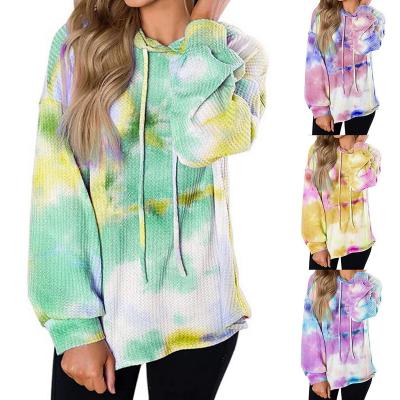 China QUICK DRY Women Tie Dye Hoodies Harajuku Sweatshirt Clothing Hoodies Hooded Streetwear New Arrival 2020 for sale