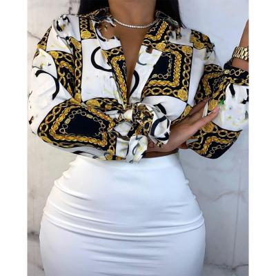 China 2021 Spring Women Anti-Shrink Clothing Fashion Long Sleeves Designer Silk Blouse for sale