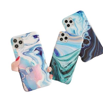 China 2020 Customs marble texture pink tpu shockproof imd soft shell design phone case for iphone 12 13 for sale