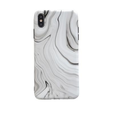 China Shockproof Designe Marble Pattern X Mobile For iPhone11 Black And White Glossy Soft Shell IMD Cover Device Phone Case for sale