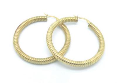 China Fashion 50mm 304 Stainless Steel Earrings With Craved Snake Line Link for sale