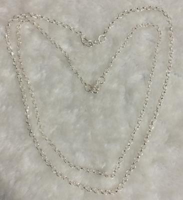 China S Shape Clasp 925 Sterling Silver Chain With Mini Pearl Circle Rings Link for sale