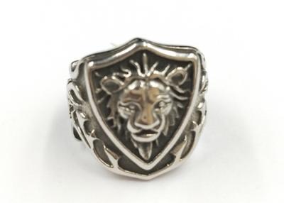 China Fashion Stainless Steel Jewelry Rings Animal Lion Design Ring For Men for sale