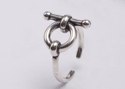 China Personality Jewelry S925 Sterling Silver Rings Opening Adjustable Mirror Polished for sale