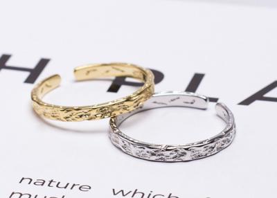 China Fashional 925 Sterling Silver Rings New Foil Paper Pattern Opening Ring for sale