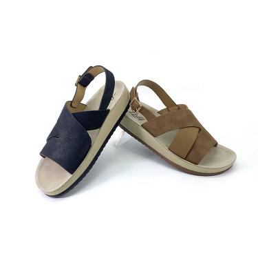 China The new casual and comfortable women's simple and high round sandals for sale