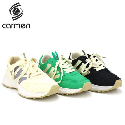 China Breathable Chunky Shoes 2021 Fashion Woman Trainers Ladies Shoes Genuine Leather Women Platform Sneakers Women WALKING SHOES for sale