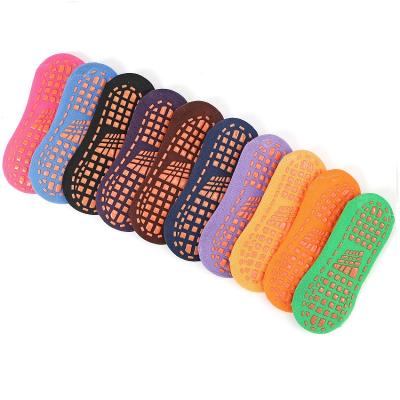 China Sporty Colorful Cotton Pilates Thin Grip Socks Slipper Socks With Grips for sale