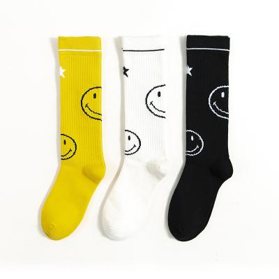 China Wholesale QUICK DRY smile tube top face bangs tights tights cute young boy girls kids teen socks for sale