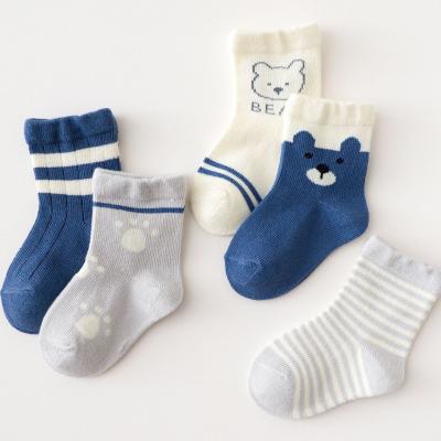 China Cute QUICK DRY Cartoon Style Combed Cotton Kids Socks Baby Boy Socks Custom Kids Sock for sale