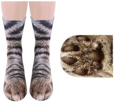 China HX-2162 Unisex Adult Children QUICK DRY 3D Printing Socks Animal Feet ODM Print Socks for sale