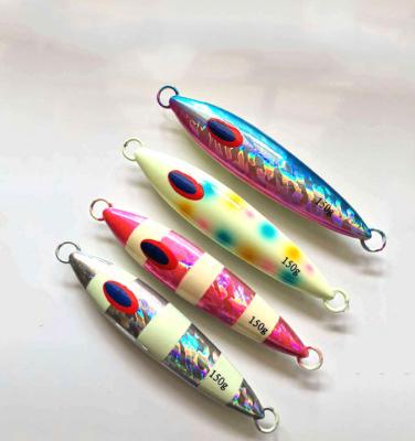 China Durable 100g 120g 150g Sea Fishing Lead Jig Metal Swimbait Fast Sinking Build Bright Sea Fishing Lures for sale