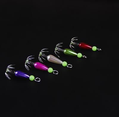 China Luminous Luminous Fishing Jigs Hard Lures Squid Fishing Hook for sale