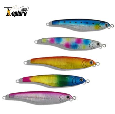 China Metal Jig Fish Metal Jig Lure 80/100g Iron Dish Baiting Lure Artificial Bait Lead Iron Saltwater Dish Fishing Lure for sale