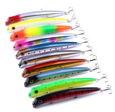 China ABS Hard Plastic 12cm Snap 17g Floating Artificial Bait Snap Wood Empty Fishing Lure for sale