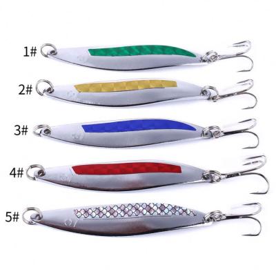 China Wholesale 21G WEIHAI Manufacturer Metal Spoon Metal Trolling Groundbait Fishing Lure for sale